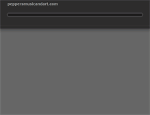Tablet Screenshot of peppersmusicandart.com